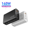 Chargeur rapide USB C 140-165W GaN PD, bloc de Station de charge, prise Hub, adaptateur d'alimentation pour ordinateur portable