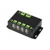 HUB USB de qualité industrielle, extension de 4 ports USB 3.2, double hôtes commutables, protections multiples