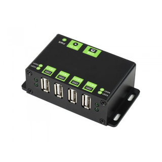 HUB USB de qualité industrielle, extension de 4 ports USB 3.2, double hôtes commutables, protections multiples