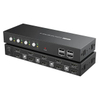 Extracteur d'arc Hdmi, commutateur Kvm Displayport 4k Usb 2 6 4 ports, commutateurs Kvm bidirectionnels, double moniteur