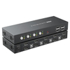 Extracteur d'arc Hdmi, commutateur Kvm Displayport 4k Usb 2 6 4 ports, commutateurs Kvm bidirectionnels, double moniteur