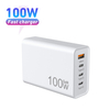 Chargeur mural USB C, 100 W PD 3.0 PPS 4 ports GaN III chargeur rapide Type C station de charge adaptateur secteur pliable bloc de chargeur de voyage