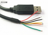 Câble adaptateur série USB vers TTL TTL-232R-3V3-WE/TTL-232R-5V-WE avec contrôleur intégré, 3.3V, 5V, extrémité filaire
