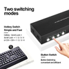 Extracteur d'arc Hdmi, commutateur Kvm Displayport 4k Usb 2 6 4 ports, commutateurs Kvm bidirectionnels, double moniteur
