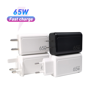  Chargeur USB C 65 W, bloc de chargeur rapide GaN Nexode 3 ports, chargeur pliable compact