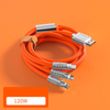 Cordon de Charge Multiple universel 3 en 1, câble de Charge multiple 120W 6A, câble USB de Charge rapide 