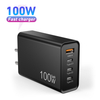 Chargeur USB C 100 W GaN pliable et compact, adaptateur secteur pour chargeur mural