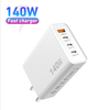 Chargeur USB C 140 W, chargeur Mac Book Pro pliable Nexode PD3.1 PPS 3 ports Fast GaN chargeur mural pour ordinateur portable adaptateur secteur