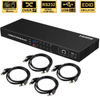 Commutateur KVM HDMI 8X1 personnalisé, 8 ports