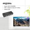 Extracteur d'arc Hdmi, commutateur Kvm Displayport 4k Usb 2 6 4 ports, commutateurs Kvm bidirectionnels, double moniteur
