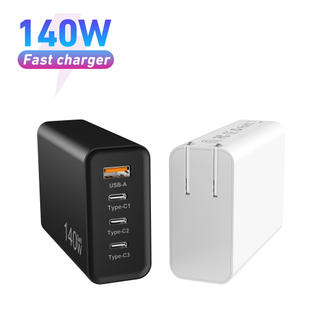 Chargeur rapide USB C 140-165W GaN PD, bloc de Station de charge, prise Hub, adaptateur d'alimentation pour ordinateur portable