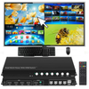 Commutateur matriciel KVM multi-visionneuse personnalisé, commutateur multi-visionneuse HDMI 4K, diviseur d'écran 4, séparateur d'écran HDMI sans couture 