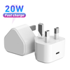 Chargeur mural USB C 20 watts - Chargeur USB Type C Charge rapide