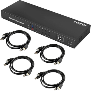 Commutateur KVM HDMI 8X1 personnalisé, 8 ports