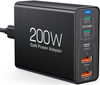 Chargeur rapide USB C personnalisé 200W 245W, Station de charge à 5 ports, bloc Hub, adaptateur d'alimentation pour chargeur d'ordinateur portable