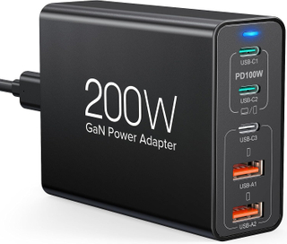 Chargeur rapide USB C personnalisé 200W 245W, Station de charge à 5 ports, bloc Hub, adaptateur d'alimentation pour chargeur d'ordinateur portable